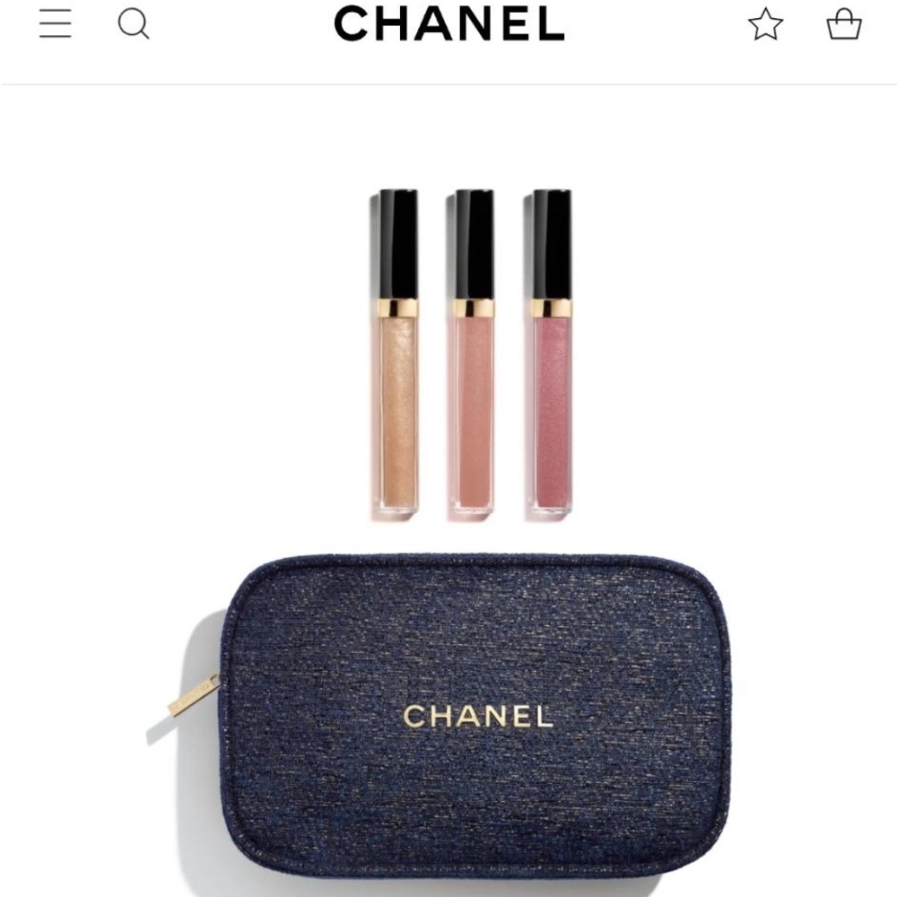 Chanel lipgloss gift set